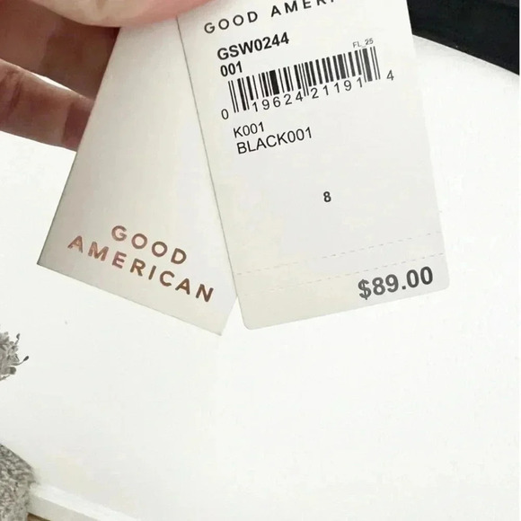 NWT Good American Black Contour Bikini Top, Size 5XL - Picture 10 of 10